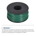 thumbnail image 3 of Uxcell Fil de Raccordement 22AWG 30m/100 Pieds Vert, Fil Électrique UL1007 Bobine, 3 of 6