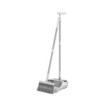 Long Handbroom and Dustpan Combo Set pour la maison, Long Handle Broom with Upright Standing Dust pan, Broom et Dust Pan Combo pour le bureau