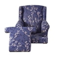 thumbnail image 2 of Stretch Wingback Chair Cover Washable Single Sofa Seat Cover for Bedroom Wedding, 2 of 8