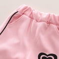 thumbnail image 4 of Ensembles de Survêtement Garçons Filles, Imprimé Cœur, Chandail à Col Rond et Pantalon Jogger, Ensemble 2 Pcs Tenues d'Automne Hiver (5 Ans, Rose), 4 of 7