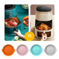 thumbnail image 4 of Air Fryer Accessory, 4pcs Air Fryer Silicone Pot, Basket (20cm), Collapsible Design Replacement Cake Mold, 4 of 5