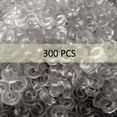 thumbnail image 2 of olkpmnmk 300 PCS Colorful S Clips,Rubber Band Clips Connectors Refills Bracelet Kit Clip Loom Clip for Rubber Bracelets Crochet Hooks DIY for Rubber Band Bracelets Clips for DIY Bracelet Making Clear, 2 of 7