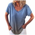 thumbnail image 1 of Birdeem T-Shirt Décontracté Polyvalent pour Femmes, Cool, Imprimé, Confortable, à Col en V, Coupe Ample, 1 of 3