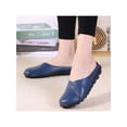 thumbnail image 5 of MAWCLOS Women Flats Comfort Clogs Slip On Lightweight Mules Closed Toe Driving Slides Dark Blue 11, 5 of 5