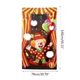 thumbnail image 3 of Techinal Halloween Pumpkin Clown Ghost Banner Sandbag Playing Game Wall Hanging Flag Toys, 3 of 19