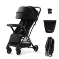 thumbnail image 1 of Momcozy ClickGo Lightweight Stroller, Compact Travel Stroller for Airplane with One-Click Fold, Baby Stroller and Toddler Stroller with Large Canopy for Kids from 0 Months, Extendable UPF50+ Canopy, 1 of 9