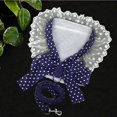thumbnail image 5 of Dog Bowknot Harness with Leash Set For Small Medium Dogs Cat Lace Print Fashion Party, 5 of 5
