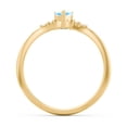 thumbnail image 4 of Birthstone Heart Ring with Shoulder Accents - Blue Topaz (December), 4 of 4