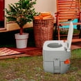 thumbnail image 2 of HOMCOM Outdoor Portable Travel Toilet Flushable Tank with Level Indicator, 2 of 10