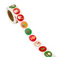 thumbnail image 1 of Merry Christmas Holiday Stickers Labels Christmas Tags Envelope Seals 1inch/1.5inch, 1 of 5