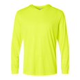 thumbnail image 1 of Paragon Mens Bahama Performance Hooded Long Sleeve T-Shirt, M, Safety Green, 1 of 1