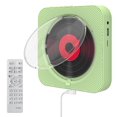 thumbnail image 1 of MEGICOT Bluetooth Portable 2600mAh Rechargeable CD Player Built-in Speakers, Wall Mountable Music Player with Dust Cover Remote Control, Support FM Radio USB Flash Micro SD AUX Play, 1 of 8