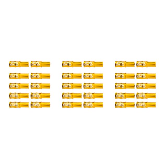 Thinsony 10 Pcs Bicycle Cable End Caps Professional Wear-resistant Universal Shifting Brake Gold 3Set