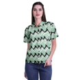 thumbnail image 1 of Moomaya Chemise à Manches Mi-Longues Imprimée pour Femmes, Col Boutonné, Haut Décontracté, 1 of 5