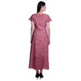 thumbnail image 3 of Moomaya Robe Longue Maxi pour Femmes à Manches Courtes, Robe Formelle/décontractée avec Poches P-TTG, 3 of 6