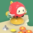 thumbnail image 3 of Push and Spin Spinner Toy for Toddlers Cartoon Plane Fun Popper Toy for Kids(The Helicopter), 3 of 8