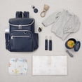thumbnail image 3 of Hannah & Sophia Ready to Roam Diaper Bag Set, Moonmist Blue, 3 of 9
