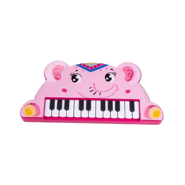 Animals Piano Keyboard Toy Electronic Piano Keyboard Portable Piano with 22 Keys Elephant