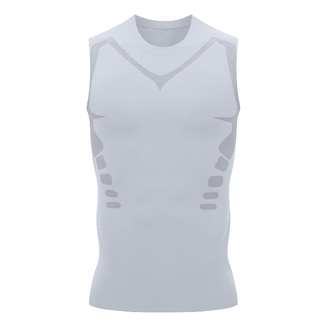 Wo-Fusoul Men's Sleeveless Tank Top, Casual Round Neck, Solid Color Breathable Summer Polyester Shirt