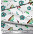 thumbnail image 3 of Soimoi Rayon Fabric Nest,Feather & Artistic Bird Decor Fabric Printed Yard 56 Inch Wide, 3 of 3