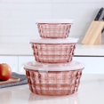 thumbnail image 2 of SIfdSeng Snack Containers with Lids 3 Fruit Box Fruit Containers with Tureen Bowl Clear Container Container Sealed Container Cereal Oatmeal Food Box Pantry Organization Containers, 2 of 9
