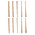 thumbnail image 1 of EeaseCA 10 Pcs Règles Droites en Bois Règles de Double Échelle Règles de Mesure en Bois Règles en Bois, 1 of 8