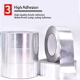 thumbnail image 4 of APT, Ruban en Papier D\'aluminium, Ruban Anti-Poussière CVC Robuste pour Scellement, Isolation, Réparation et Plus d'Application, 2 Pouces x 165 Pi, 1 Rouleau/paquet, 4 of 8