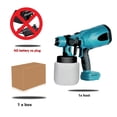 thumbnail image 1 of 800ML Electric Spray Gun Handheld Cordless High Power Electric Paint Sprayer Spray Gun Spraying For 18V Battery ,Easy to Use, 1 of 7