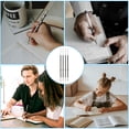 thumbnail image 4 of Uxcell 50 Pack Retractable Ballpoint Pen Refills, 1.0 mm Black Ink Medium Point Refill for Gel Liquid Gel Pen, 4 of 5
