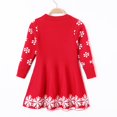 thumbnail image 4 of Robe Chandail de Noël pour Filles Enfants Robe d'Hiver Décontractée pour Bébé 2-7 Ans, 4 of 5