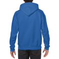 thumbnail image 2 of Gildan Mens Heavy Blend Hooded Sweatshirt, M, Royal, 2 of 2
