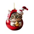 thumbnail image 4 of Christmas Cat Decoration 2023 Decorative Bag Holiday Christmas Tree Pendants C, 4 of 9