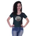 thumbnail image 1 of Moomaya T-shirt à Manches Courtes pour Femmes avec Col Rond, Patch à Paillettes, Coupe Décontractée - 3S, 1 of 7