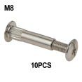 thumbnail image 1 of 10Pcs M5 M8 Splint Nut Male-Female Snap Rivet Butt Screw Nut Furniture Cabinet, 1 of 6