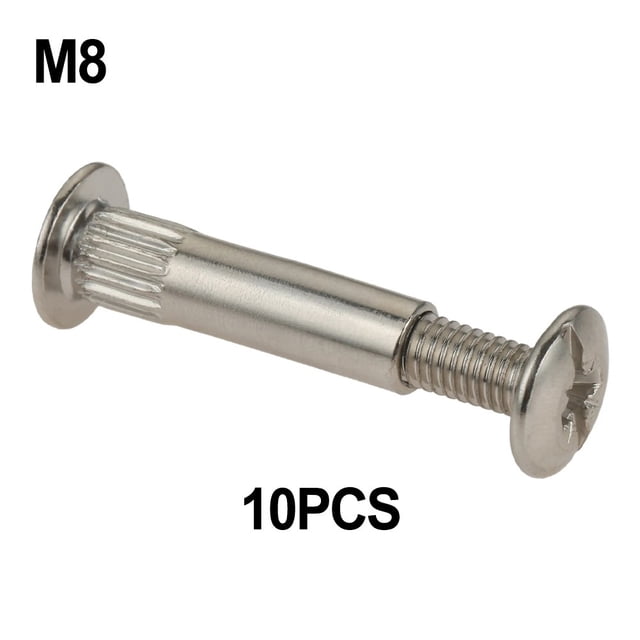 10Pcs M5 M8 Splint Nut Male-Female Snap Rivet Butt Screw Nut Furniture Cabinet