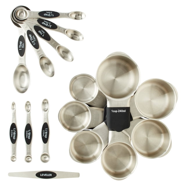 Miu Ensemble de Tasses et Cuillères à Mesurer, 16 Pcs