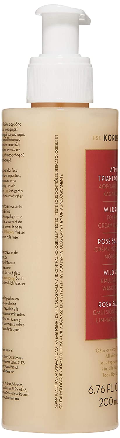 KORRES Wild Rose Foaming Cream Cleanser