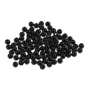 100 Pieces Black Solid Teddy Bear Doll Plush Animal s 4mm