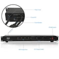 thumbnail image 3 of Pyle 19 Outlet 1U 19" Rackmount PDU Power Distribution Supply Center Conditioner Strip Unit Surge Protector 15 Amp Circuit Breaker 4 USB Multi Device Charge Ports 15FT Cord (PCO865) Black, 3 of 5