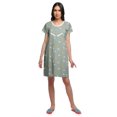 thumbnail image 3 of Moomaya Chemise de Nuit d'Allaitement à Patte de Boutonnage Imprimée pour Femmes, 3 of 5