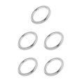 thumbnail image 2 of Redempat Solid 304 Stainless Steel Webbing Strapping Craft DIY Welded O Ring Silver 49x12mm 5Set, 2 of 6