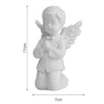 thumbnail image 4 of Resin White Angel Statue Desktop Decor Collection wings statue Window Props Christmas prayer boy, 4 of 9