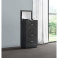 thumbnail image 1 of K-Living Stark Solid Wood Chest with Built in Mirror & Jewellery Storage in Angley Grey Finish, 1 of 3
