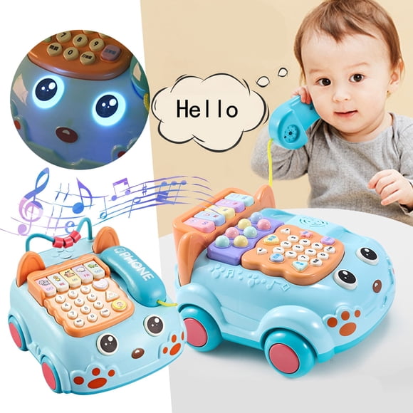 Trendy Education Toys for Child Baby Musical Light Up Toys Girls Baby TelephoneToys 0 To 6 Months Baby Educational Keyboard Toys for 1 Year Old Boys Girls Baby Girl Infant Toys 3 Years Old
