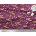 thumbnail image 2 of Soimoi Georgette Viscose Fabric Food,Animals & Text Print Sewing Fabric Yard 42 Inch Wide, 2 of 5
