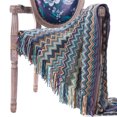 thumbnail image 2 of Blue Chevron Throw Blanket, 2 of 5