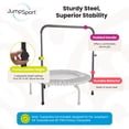 thumbnail image 3 of JumpSport Barre d'Appui Accessoire pour Trampolines de Mise en Forme à Jambe Arquée de 44 Pouces, 3 of 11