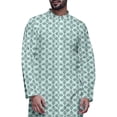 thumbnail image 4 of Atasi Button Down Asymmetric Printed Long Sleeve Rayon Kurta Pyjama Set, 4 of 4