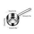 thumbnail image 3 of Heavy Duty Stainless Steel Cooking Spoon - with Long Handles, for Kitchen, Thicken Pouring, 3 of 6