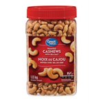 Great Value Roasted Cashews with Sea Salt 1.13kg